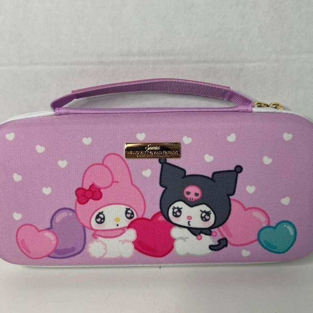 Sonix Sanrio Hello Kitty My Melody Kuromi Nintendo Switch Carrying Case Purple - Picture 2 of 6